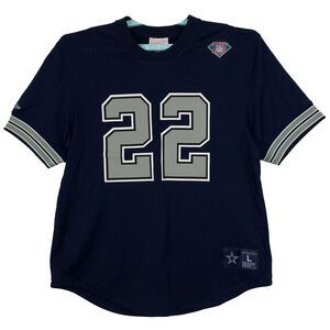 Emmitt Smith Dallas Cowboys Mitchell & Ness NFL Large Jersey Shirt Black #22 NWT